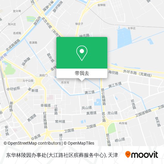 东华林陵园办事处(大江路社区殡葬服务中心)地图