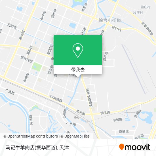 马记牛羊肉店(振华西道)地图