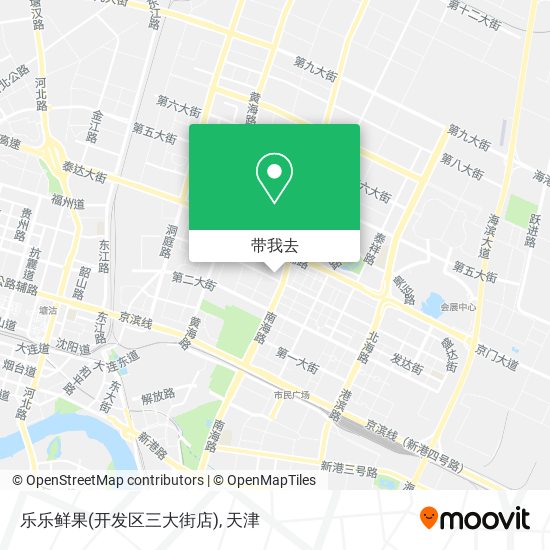 乐乐鲜果(开发区三大街店)地图