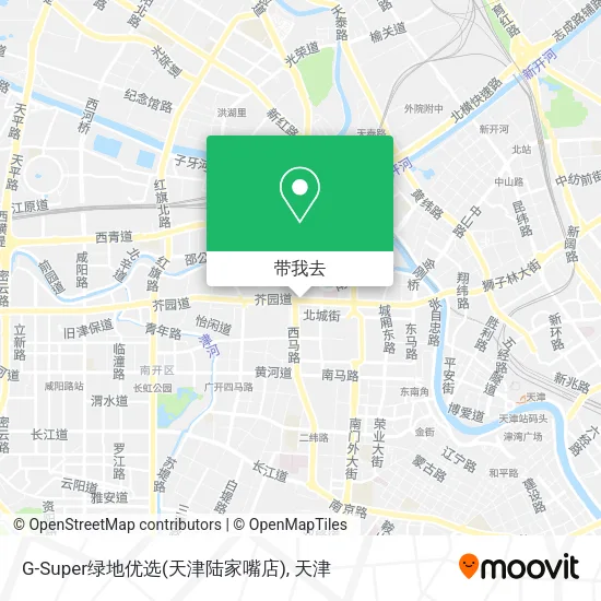 G-Super绿地优选(天津陆家嘴店)地图