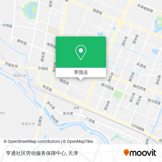 亨通社区劳动服务保障中心地图