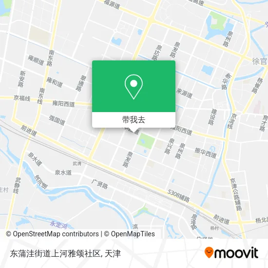 东蒲洼街道上河雅颂社区地图