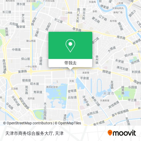天津市商务综合服务大厅地图