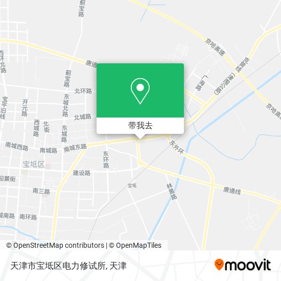 天津市宝坻区电力修试所地图