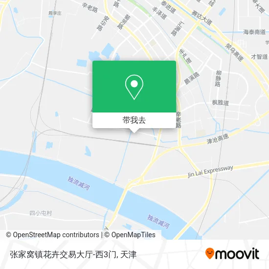张家窝镇花卉交易大厅-西3门地图