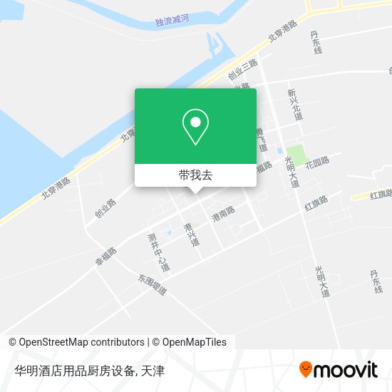 华明酒店用品厨房设备地图