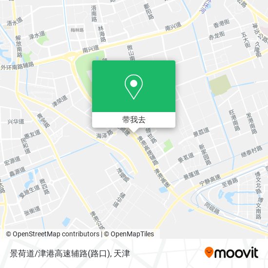 景荷道/津港高速辅路(路口)地图