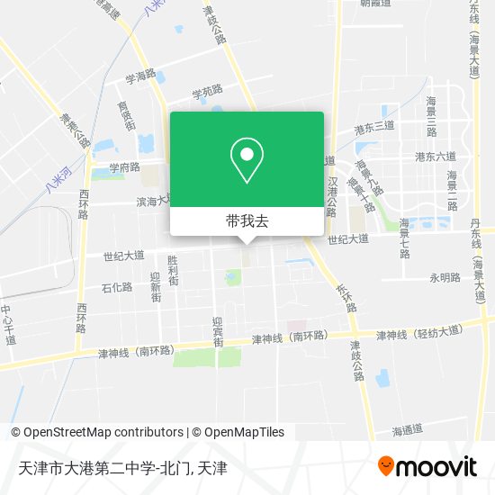 天津市大港第二中学-北门地图