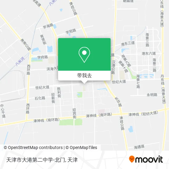 天津市大港第二中学-北门地图