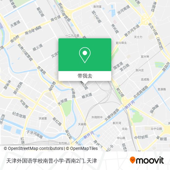 天津外国语学校南普小学-西南2门地图