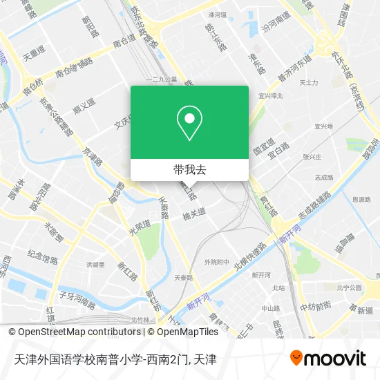 天津外国语学校南普小学-西南2门地图