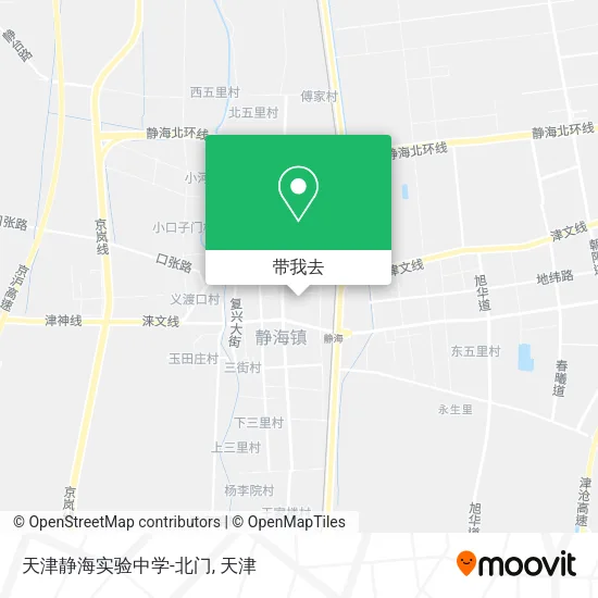 天津静海实验中学-北门地图