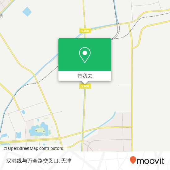 汉港线与万全路交叉口地图