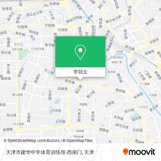 天津市建华中学体育训练馆-西南门地图