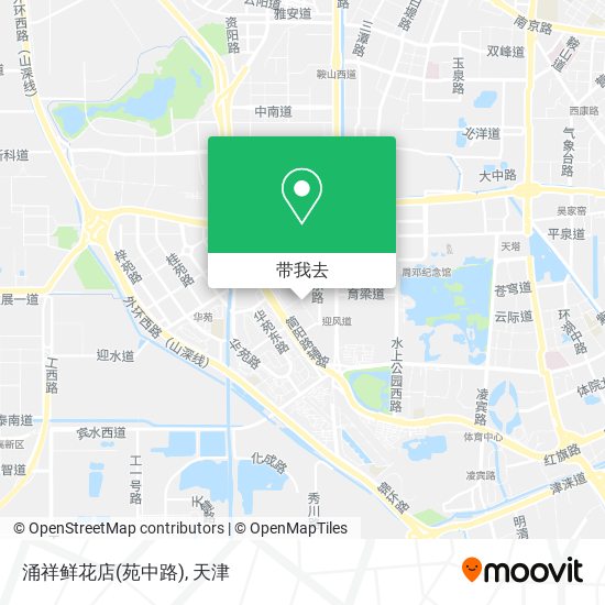 涌祥鲜花店(苑中路)地图
