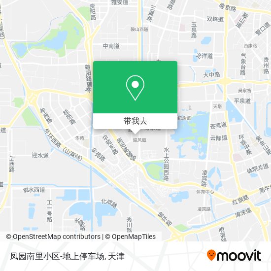 凤园南里小区-地上停车场地图
