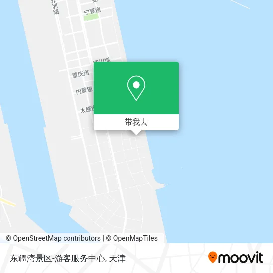 东疆湾景区-游客服务中心地图