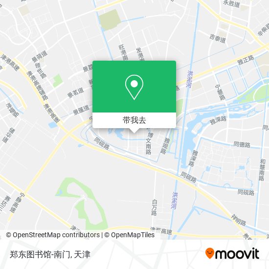 郑东图书馆-南门地图