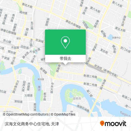 滨海文化商务中心住宅地地图
