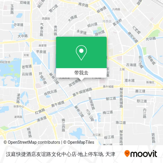 汉庭快捷酒店友谊路文化中心店-地上停车场地图