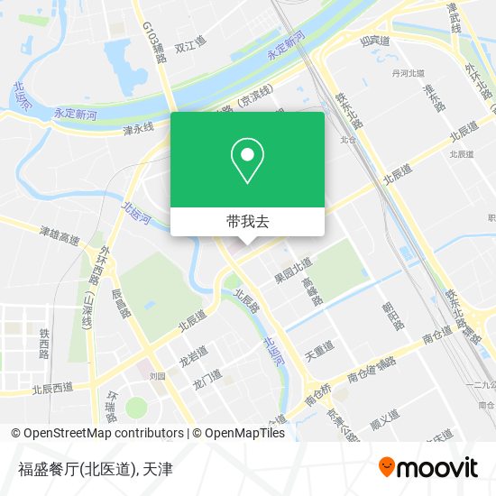 福盛餐厅(北医道)地图