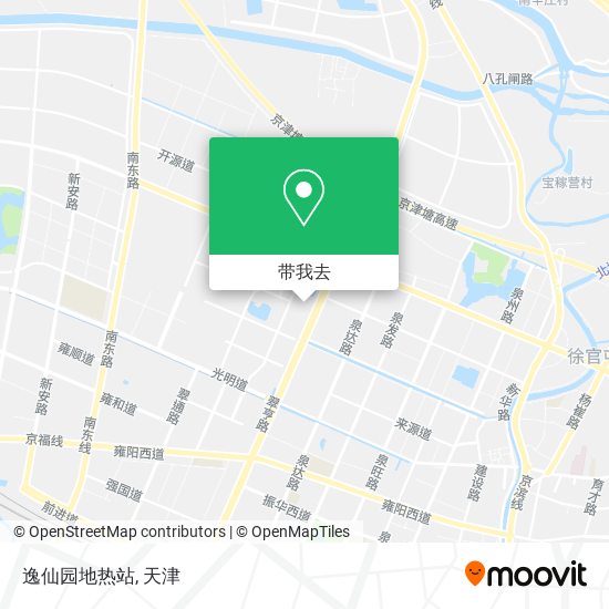 逸仙园地热站地图