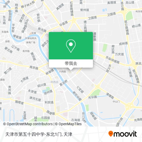 天津市第五十四中学-东北1门地图