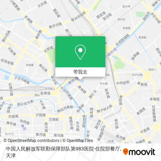 中国人民解放军联勤保障部队第983医院-住院部餐厅地图