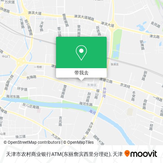 天津市农村商业银行ATM(东丽詹滨西里分理处)地图