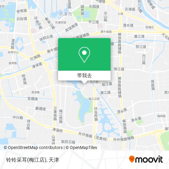 铃铃采耳(梅江店)地图