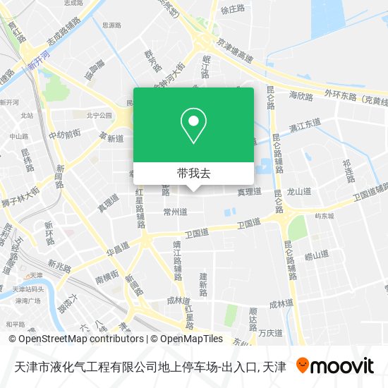 天津市液化气工程有限公司地上停车场-出入口地图