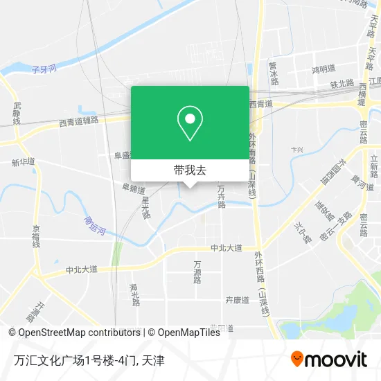 万汇文化广场1号楼-4门地图