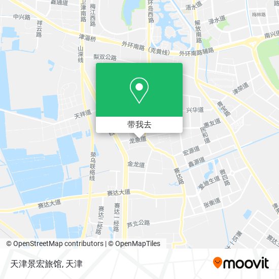 天津景宏旅馆地图