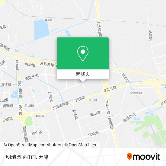 明瑞园-西1门地图