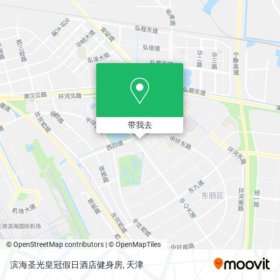 滨海圣光皇冠假日酒店健身房地图