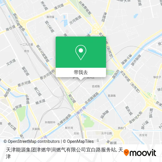 天津能源集团津燃华润燃气有限公司宜白路服务站地图