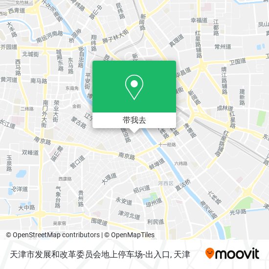 天津市发展和改革委员会地上停车场-出入口地图