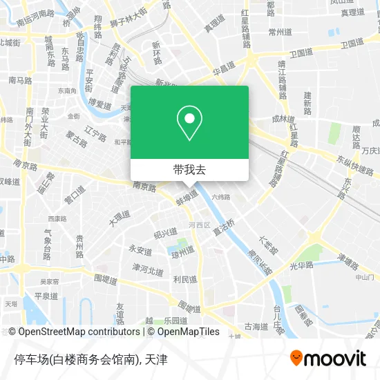 停车场(白楼商务会馆南)地图