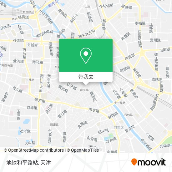 地铁和平路站地图