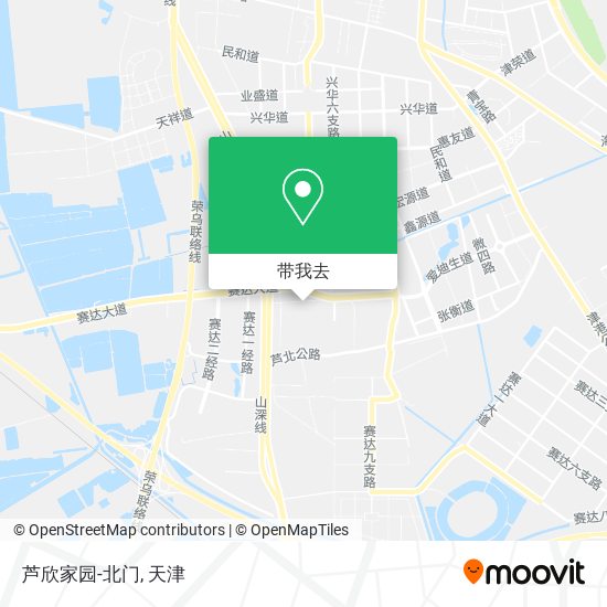 芦欣家园-北门地图
