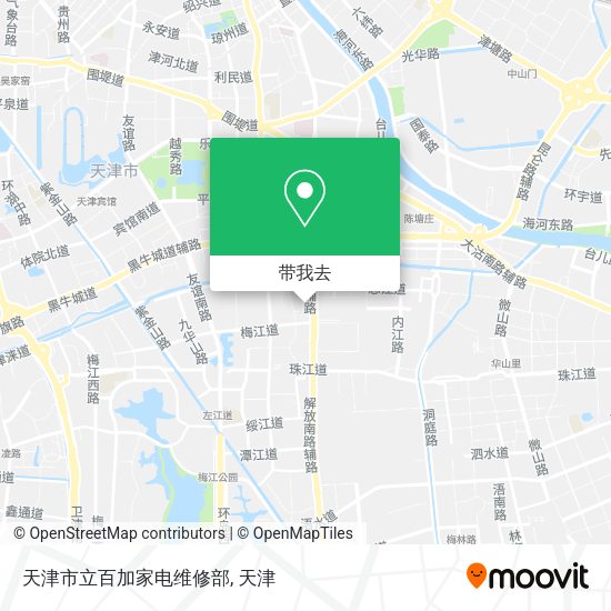 天津市立百加家电维修部地图