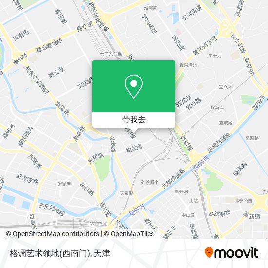 格调艺术领地(西南门)地图