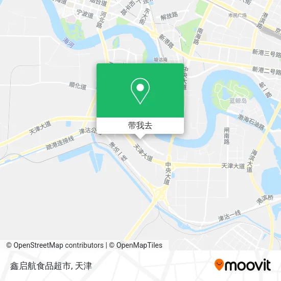 鑫启航食品超市地图