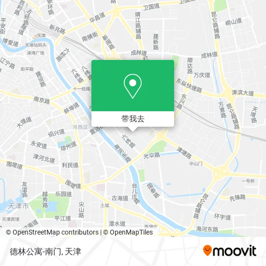 德林公寓-南门地图