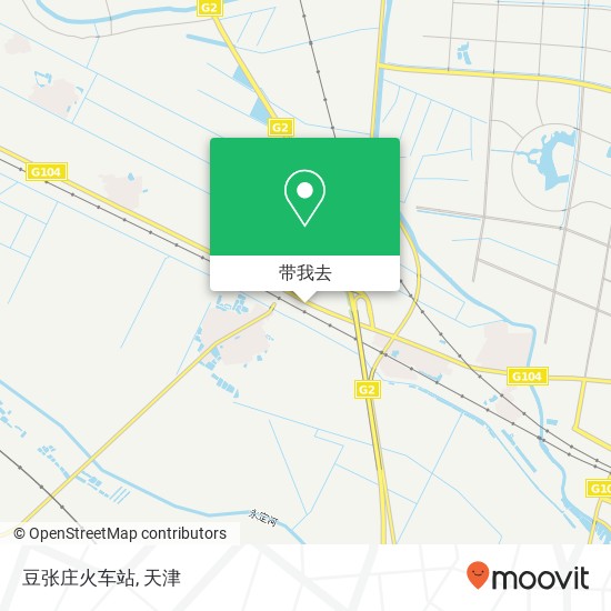 豆张庄火车站地图