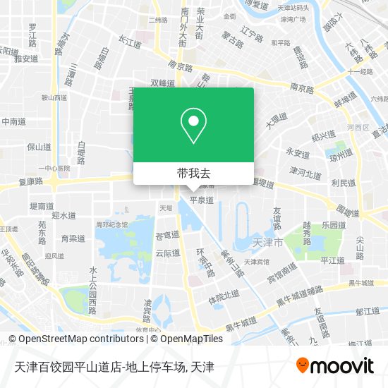 天津百饺园平山道店-地上停车场地图