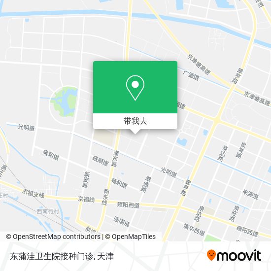 东蒲洼卫生院接种门诊地图