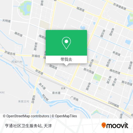 亨通社区卫生服务站地图
