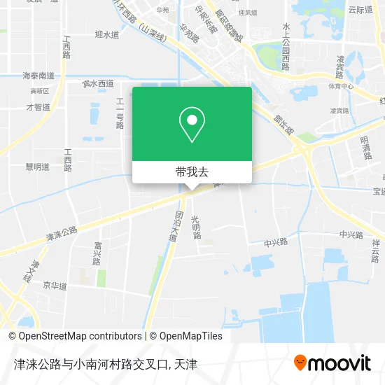 津涞公路与小南河村路交叉口地图