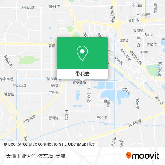 天津工业大学-停车场地图